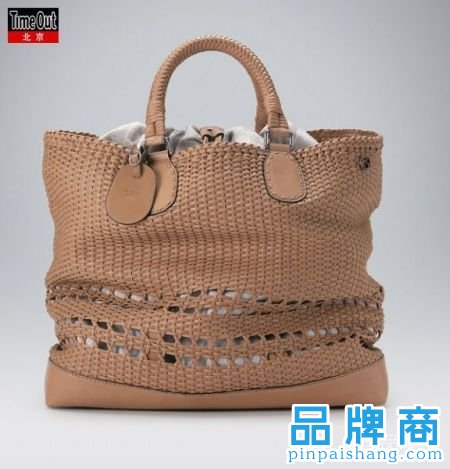 Gucci皮革编织手袋