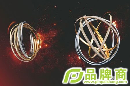 卡地亚Trinity珠宝的三环光影